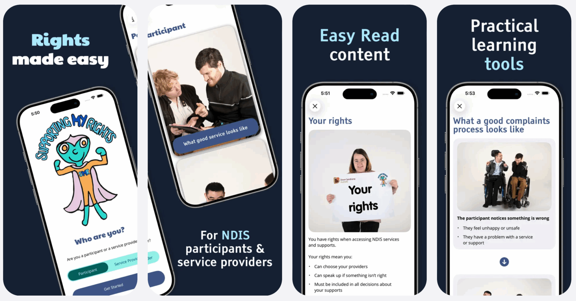 Supporting My Rights app